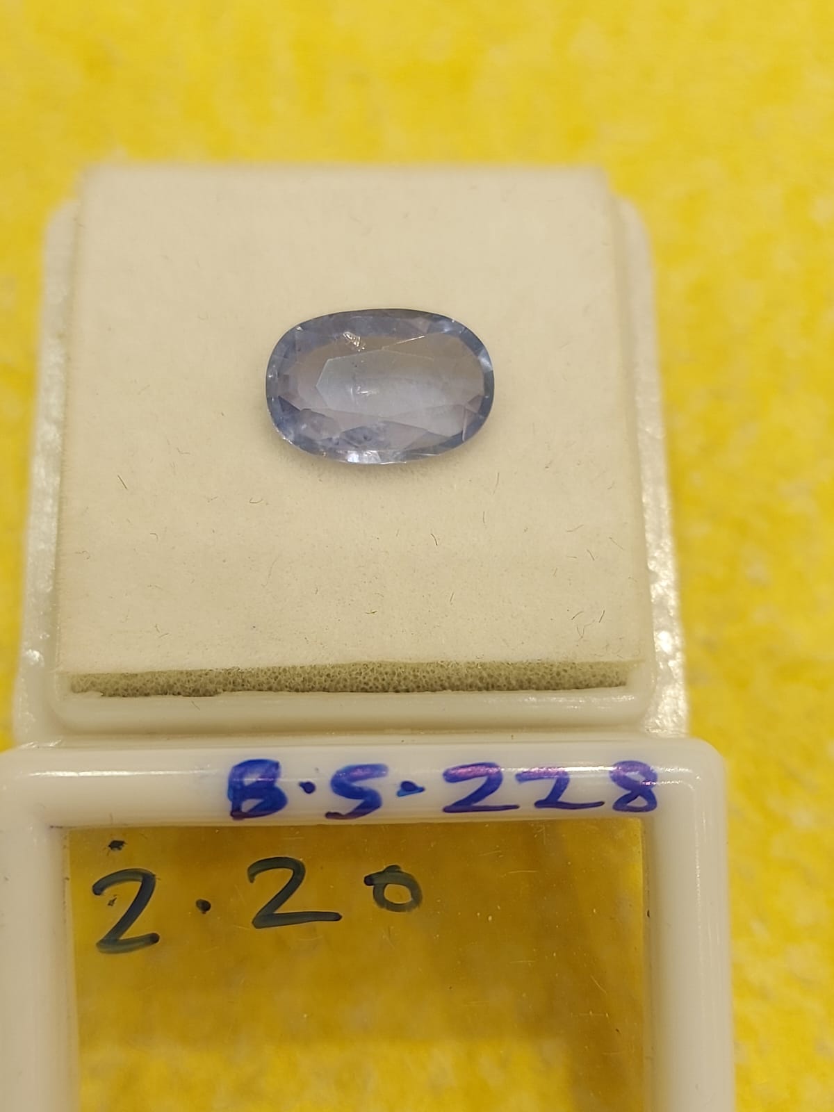 B.S-228 2.20 Carat Natural Blue Sapphire Stone