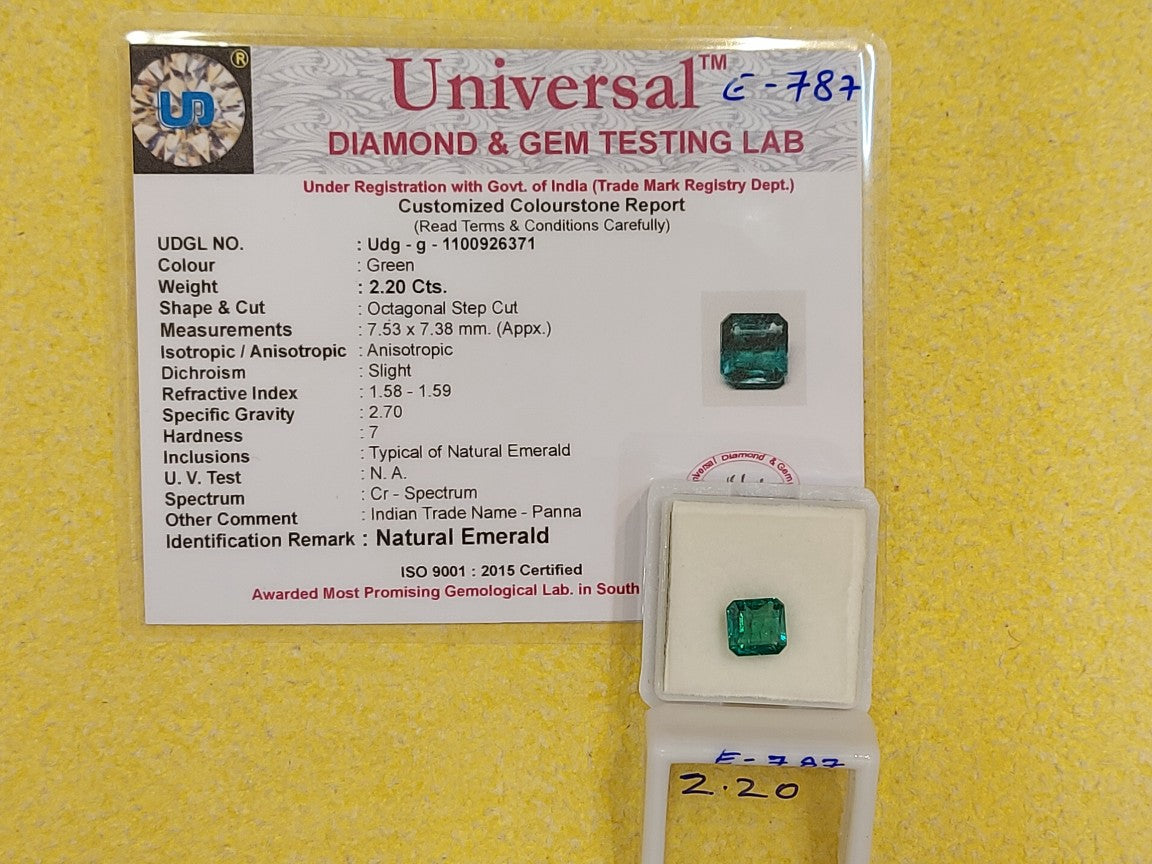 2.20 Carat Natural Emerald Stone