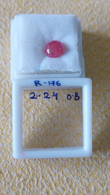 2.24 Carat Natural Old Ruby