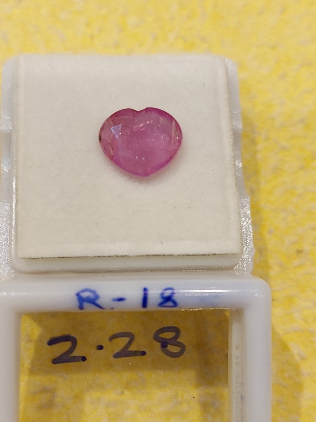 2.28 Carat Natural Old Ruby