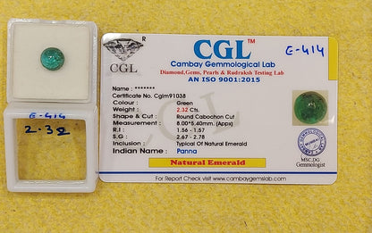 2.32 Carat Natural Emerald Stone