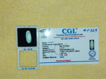 2.43 Carat Natural Opal Stone
