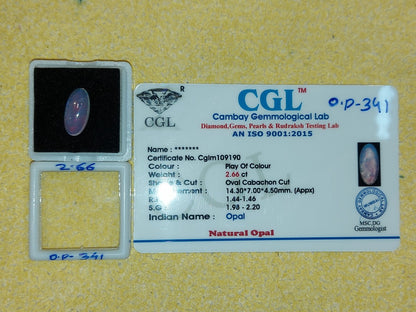 2.66 Carat Natural Opal Stone