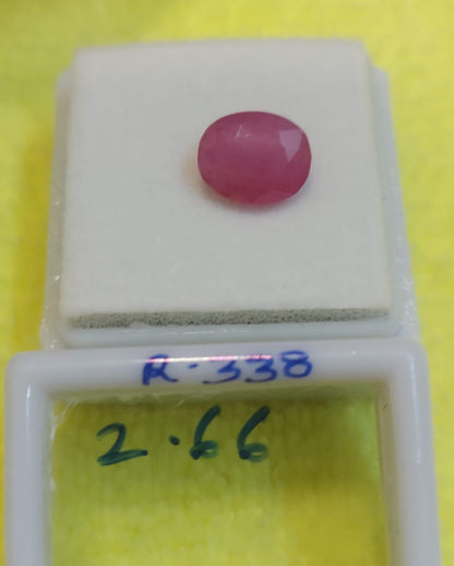 2.66 Carat Natural Old Ruby