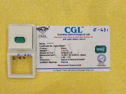 2.82 Carat Natural Emerald Stone
