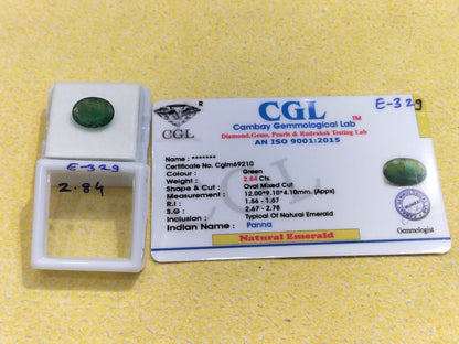 2.84 Carat Natural Emerald Stone