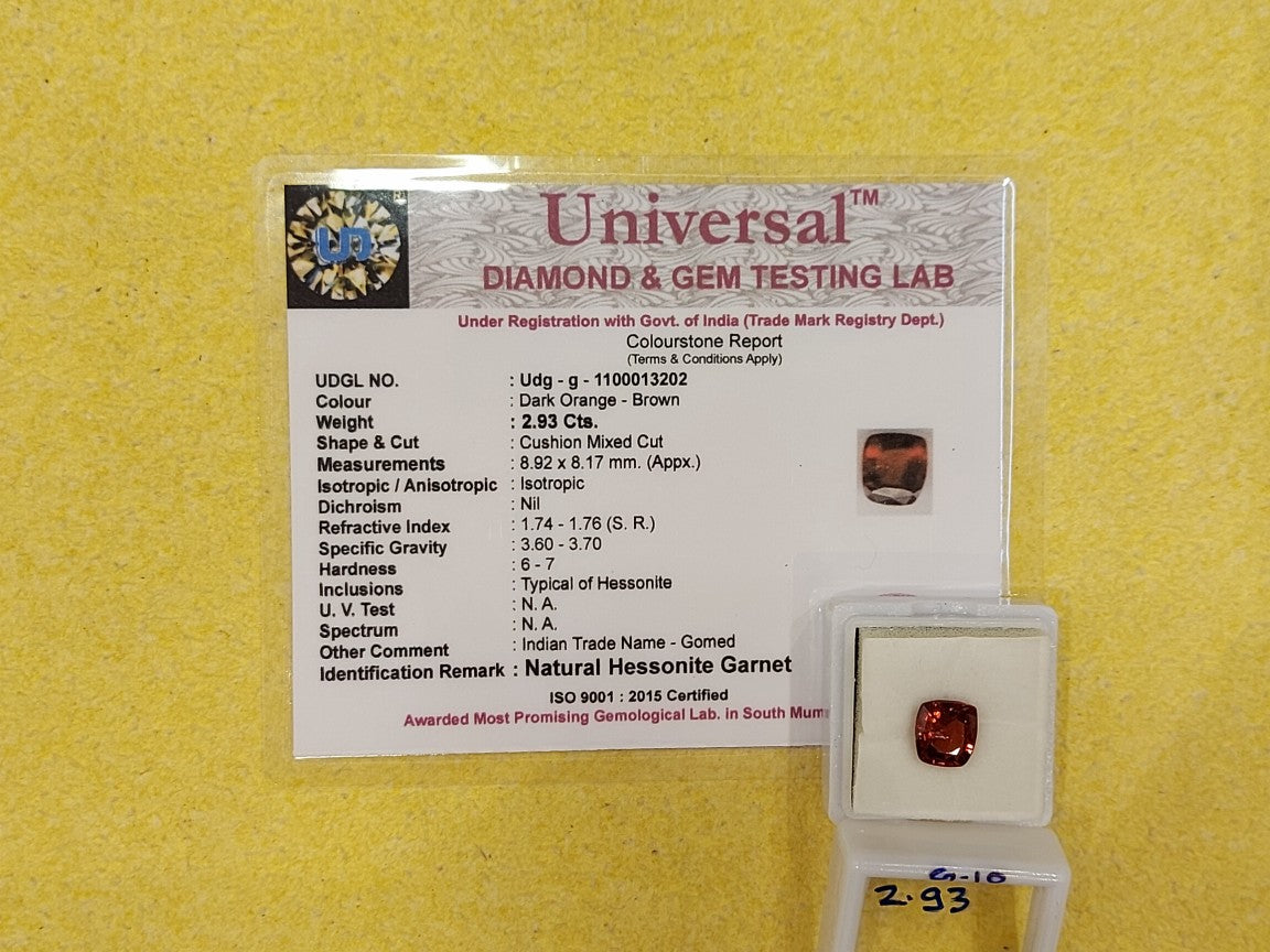 2.93 Carat Natural Garnet