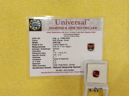 2.93 Carat Natural Garnet