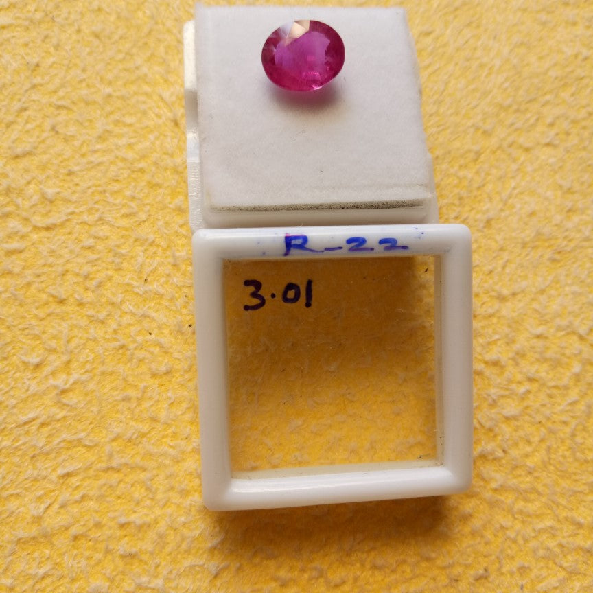 3.01 Carat Natural Old Ruby