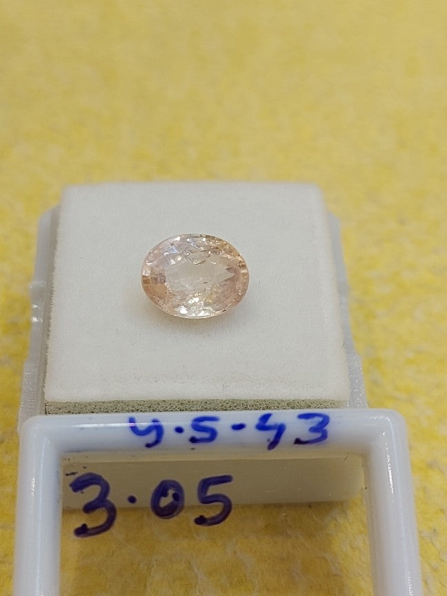 3.05 Y.S-43 Carat Natural Yellow Sapphire Stone