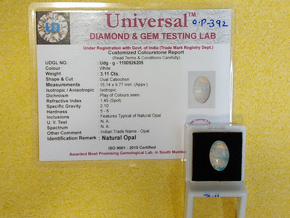 3.11 Carat Natural Opal Stone
