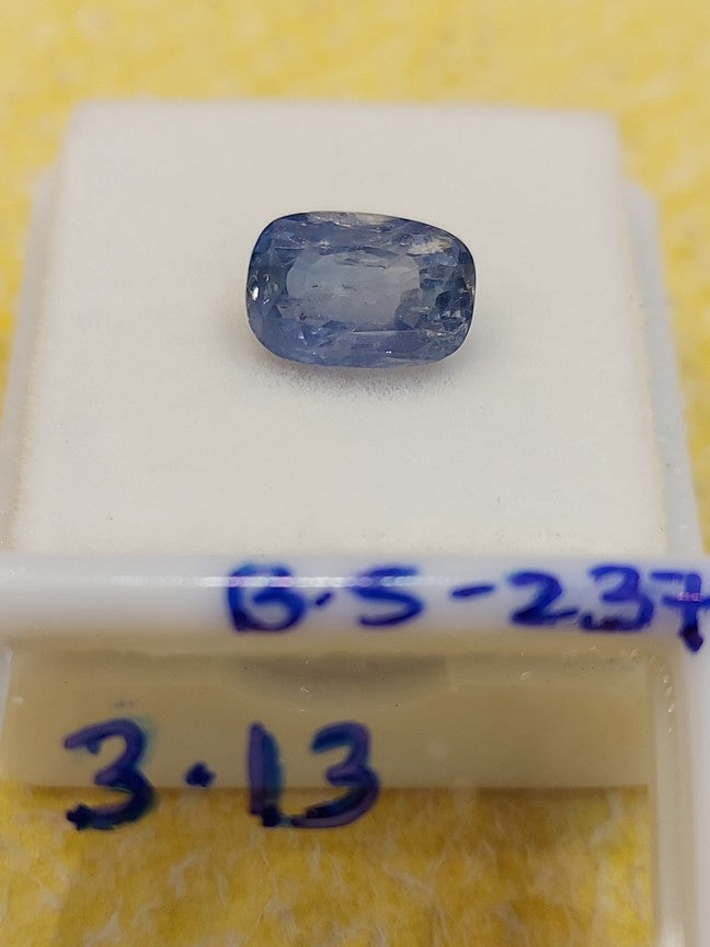 3.13 Carat Natural Blue Sapphire Stone