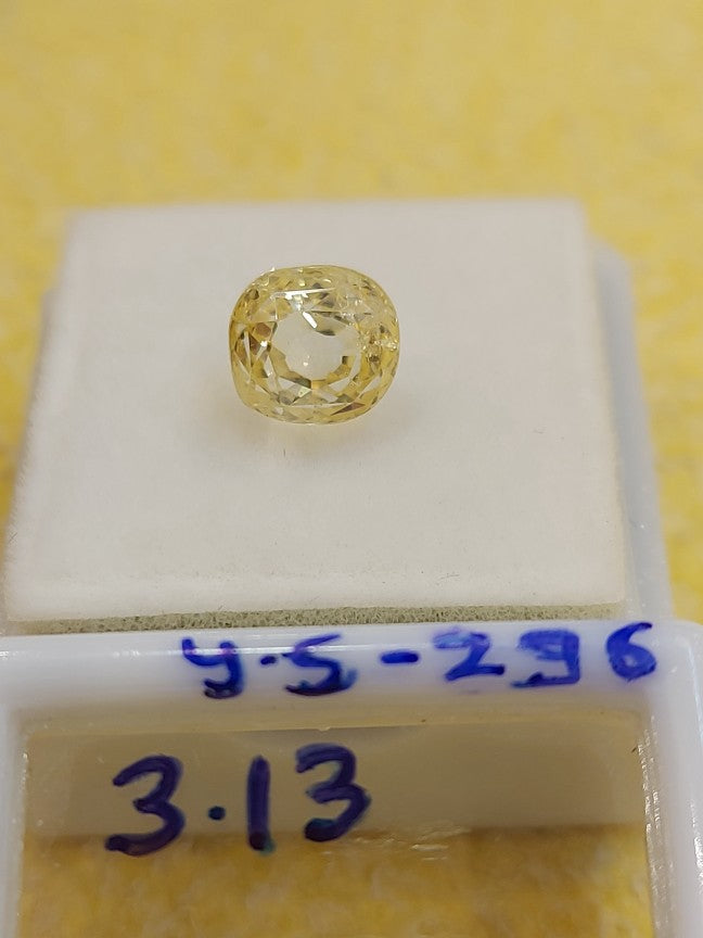 3.13 Carat Natural Yellow Sapphire Stone