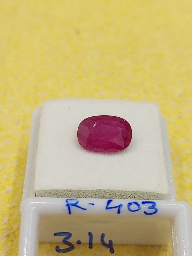 3.14 Carat Natural Old Ruby