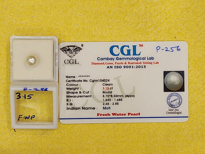 3.15 Carat Natural Fresh Water Pearl