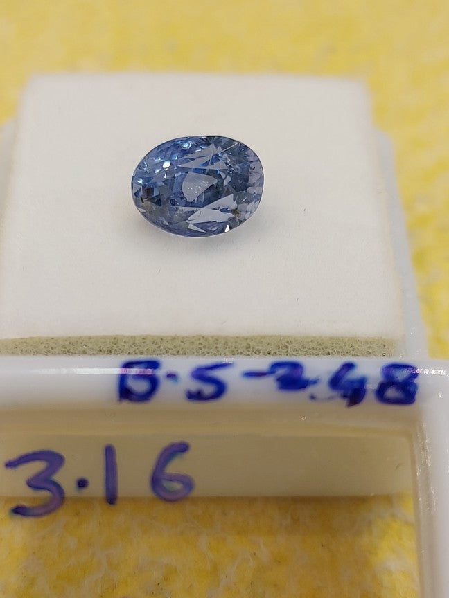 3.16 Carat Natural Blue Sapphire Stone