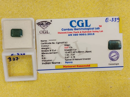 3.27 Carat Natural Emerald Stone