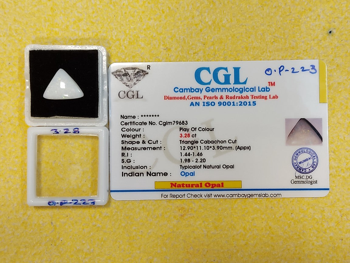 3.28 Carat Natural Opal Stone