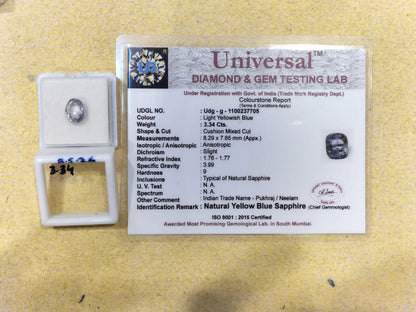 B.S-24 Carat Natural Blue Sapphire Stone