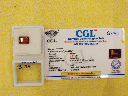 3.34 Carat Natural Garnet