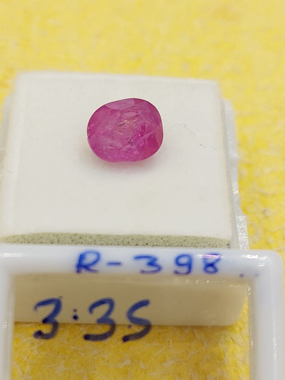 3.35 Carat Natural Old Ruby