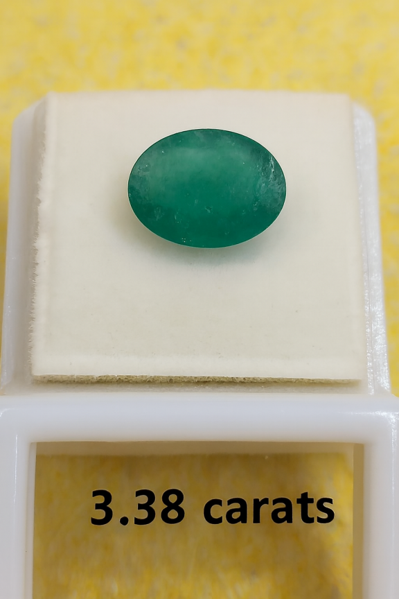 3.38 Carat Natural Emerald Stone