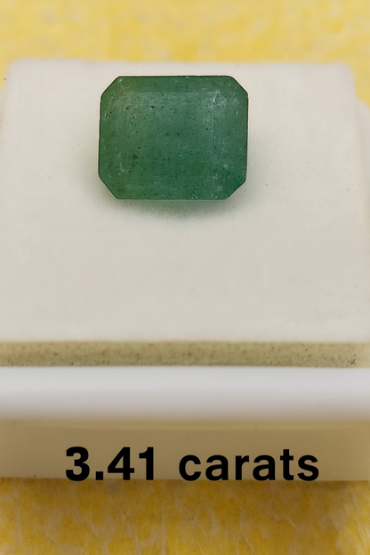 3.41 Carat Natural Emerald Stone