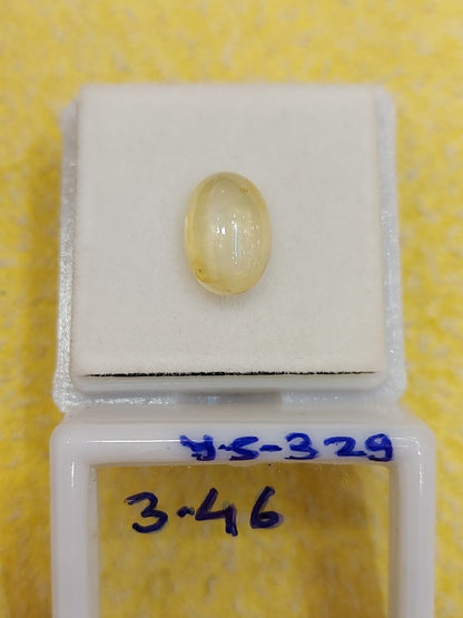 3.46 Carat Natural Yellow Sapphire Stone