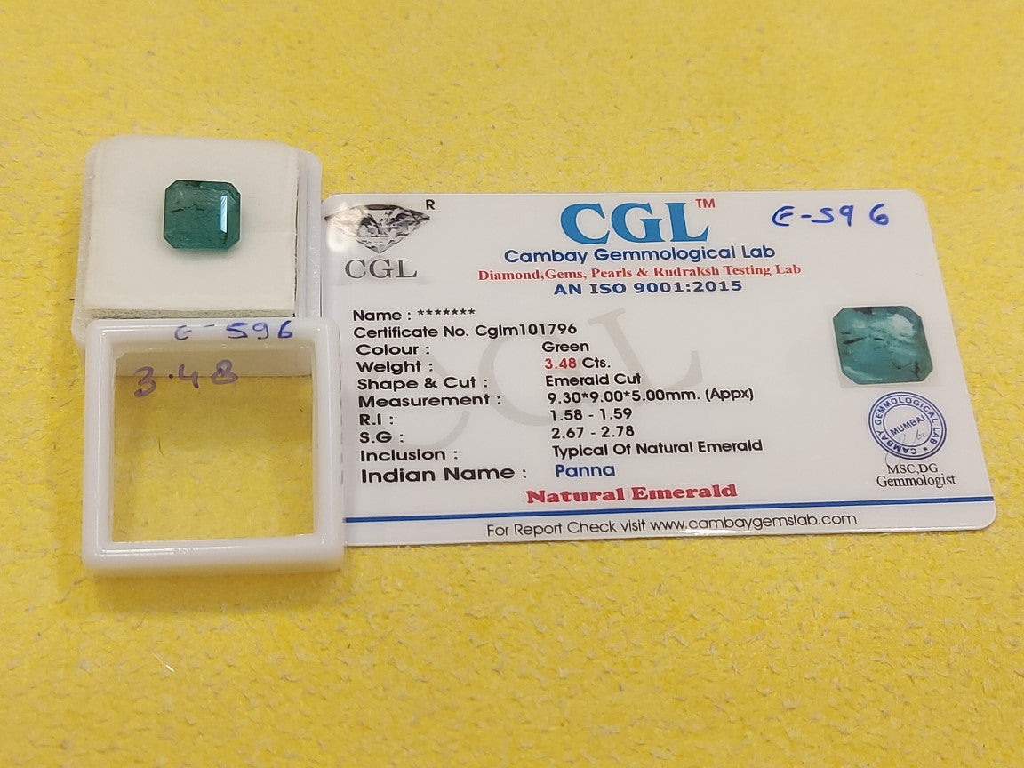 3.48 Carat Natural Emerald Stone