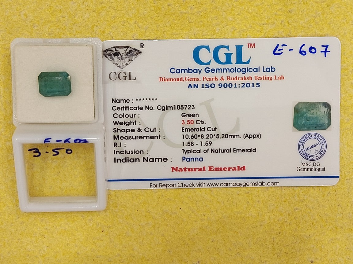 3.50 Carat Natural Emerald Stone
