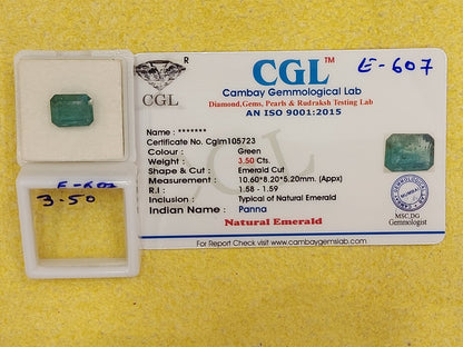 3.50 Carat Natural Emerald Stone