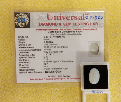 3.50 Carat Natural Opal Stone