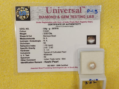 3.52 Carat Natural Pearl