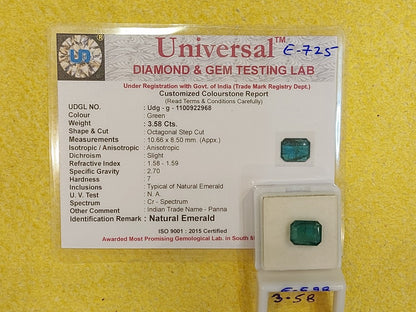3.58 Carata Natural Emerald Stone