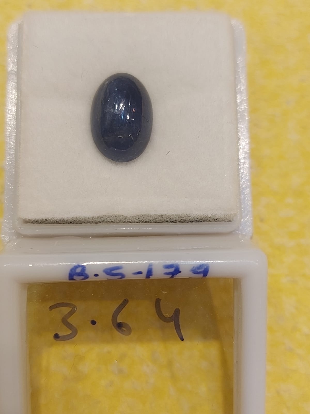 3.64 Carat Natural Blue Sapphire Stone