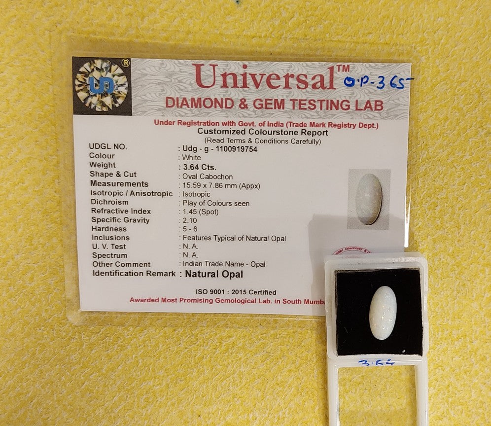 3.64 Carat Natural Opal Stone