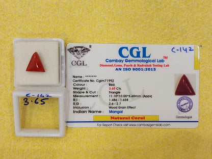 3.65 Carat Natural Coral from Italy