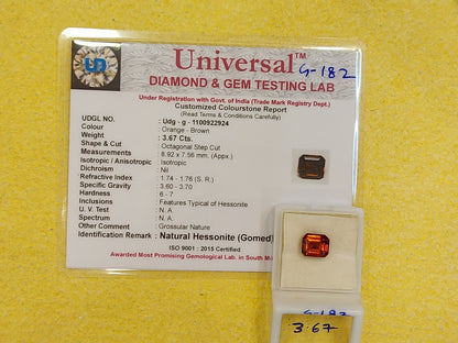 3.67 Carat Natural Garnet