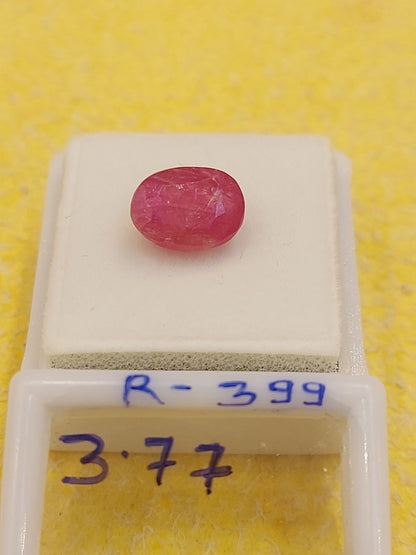 3.77 Carat Natural Old Ruby