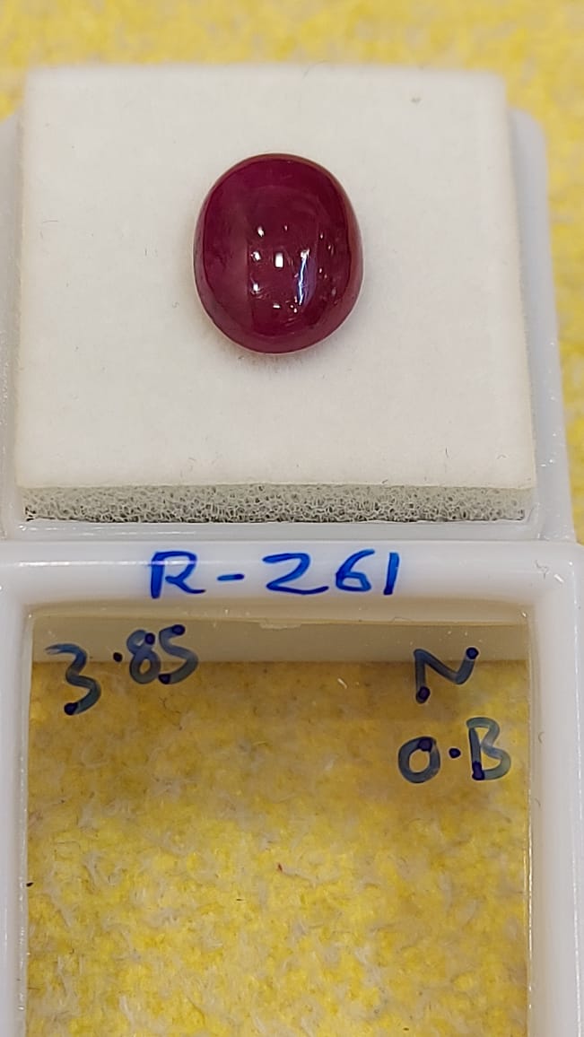 3.85 Carat Natural Old Ruby