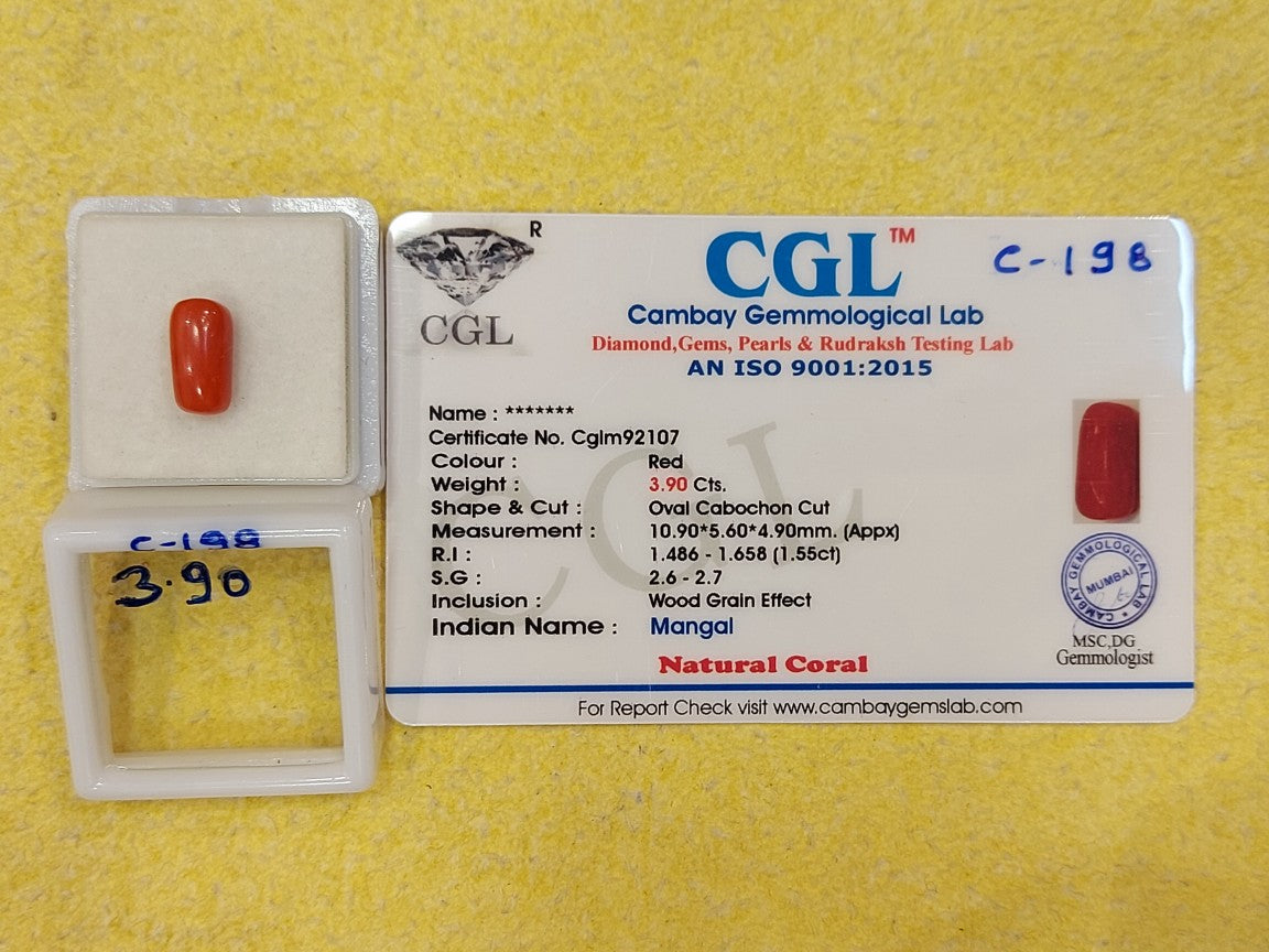 3.90 Carat Natural Coral