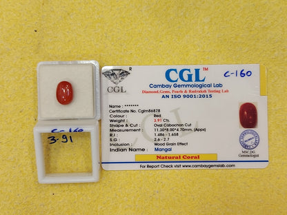 3.91 Carat Natural Coral