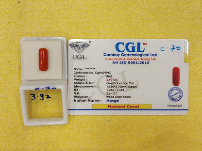 3.92 Carat Natural Coral