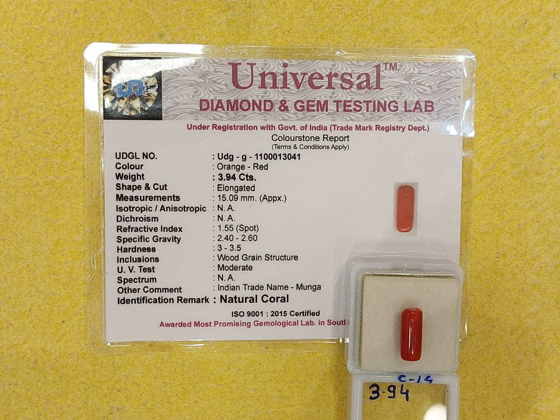 3.94 Carat Natural Coral