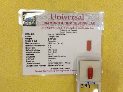 3.94 Carat Natural Coral