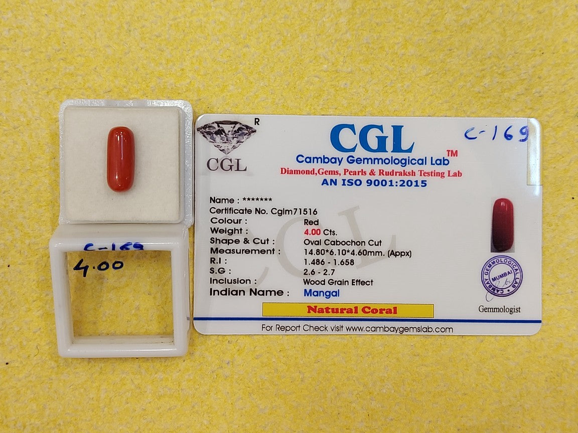 4.00 Carat Natural Coral