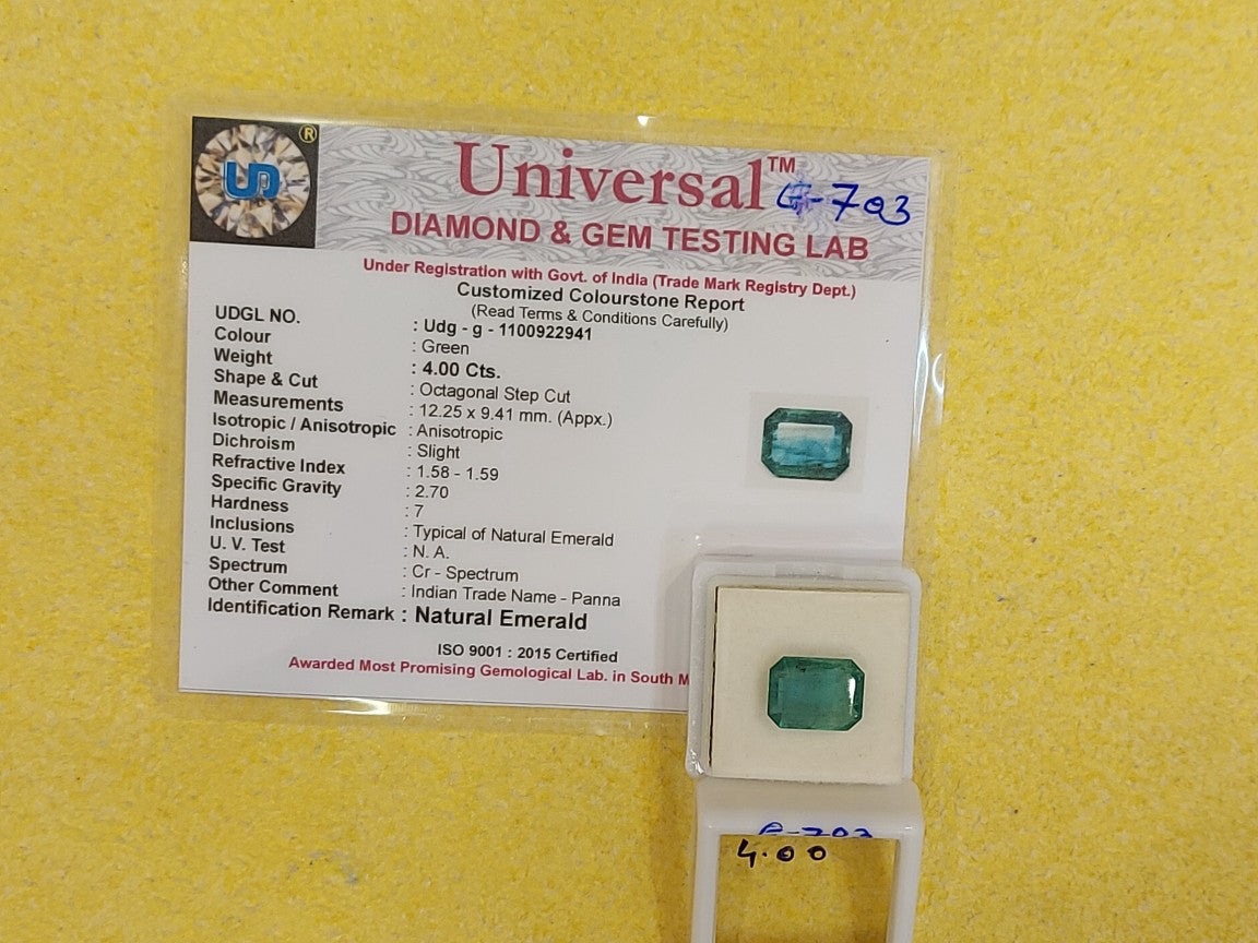 4.00 Carat Natural Emerald Stone