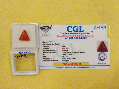 4.04 Carat Natural Italian Coral