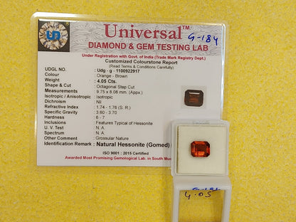 4.05 Carat Natural Garnet