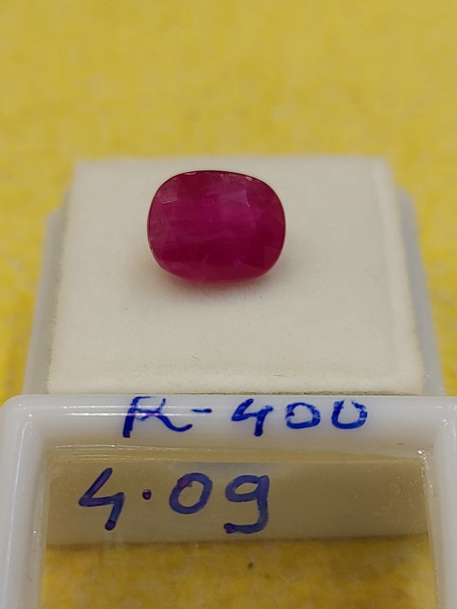 4.09 Carat Natural Old Ruby